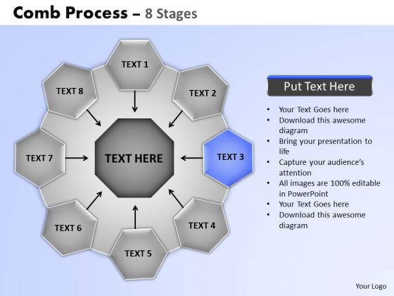 PowerPoint Layouts Teamwork Wheel And Spoke Process Ppt Templates