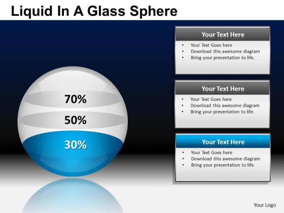 PowerPoint Presentation Business Strategy Liquid In A Balls Sphere Ppt Themes