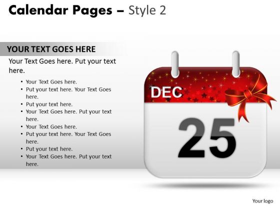 PowerPoint Presentation Calendar 25 Dec Success Ppt Presentation Designs PowerPoint Presentation Calendar 25 Dec Success Ppt Presentation Designs
