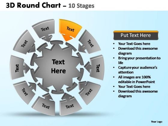 PowerPoint Presentation Company Pie Chart With Arrows Ppt Backgrounds PowerPoint Presentation Company Pie Chart With Arrows Ppt Backgrounds