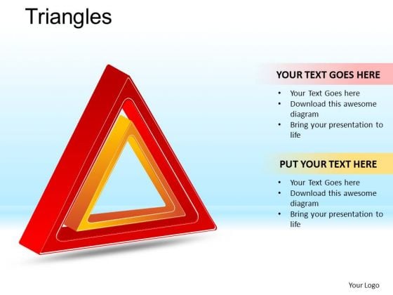 PowerPoint Presentation Designs Business Competition Triangles Ppt Slides