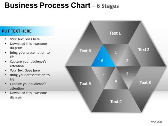 PowerPoint Presentation Designs Diagram Hexagon Pie Chart Ppt Slide