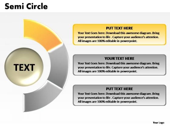 PowerPoint Presentation Education Semi Circle Chart Ppt Theme