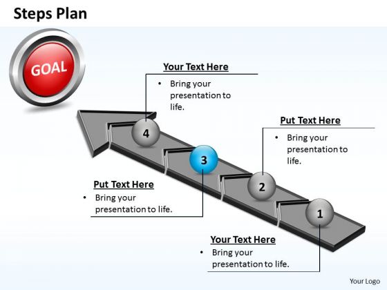 PowerPoint Presentation Education Steps Plan 4 Stages Style 4 Ppt Theme