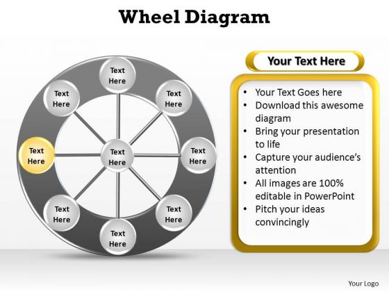 PowerPoint Presentation Growth Wheel Diagram Ppt Slide