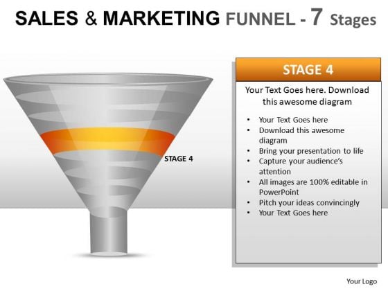 PowerPoint Presentation Slides Showing Sales And Marketing Funnel PowerPoint Presentation Slides Showing Sales And Marketing Funnel