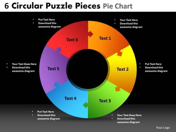 PowerPoint Process Business Circular Puzzle Ppt Slide
