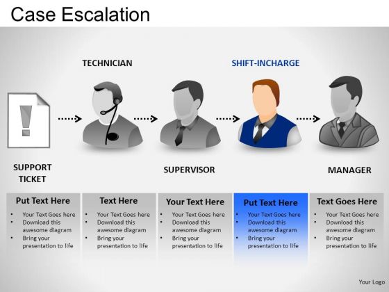 PowerPoint Process Business Success Case Escalation Ppt Slides