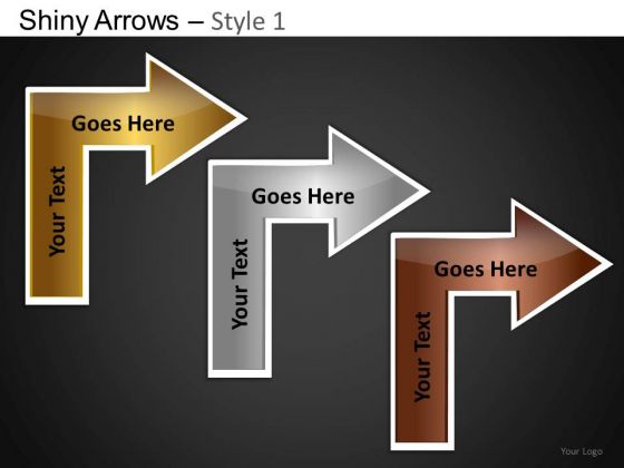 PowerPoint Process Company Designs Shiny Arrows Ppt Slide Designs