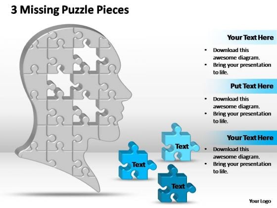 PowerPoint Process Company Missing Puzzle Pieces Brain Ppt Designs PowerPoint Process Company Missing Puzzle Pieces Brain Ppt Designs