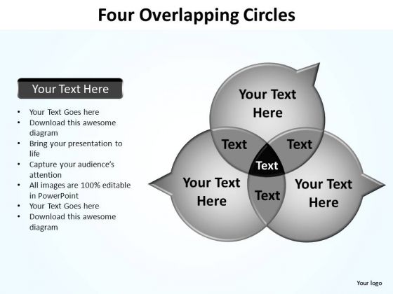 PowerPoint Process Diagram Four Overlapping Ppt Presentation PowerPoint Process Diagram Four Overlapping Ppt Presentation