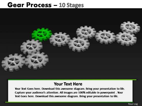 PowerPoint Process Graphic Gears Process Ppt Design