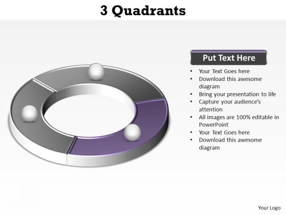 PowerPoint Process Growth Quadrants Ppt Slides