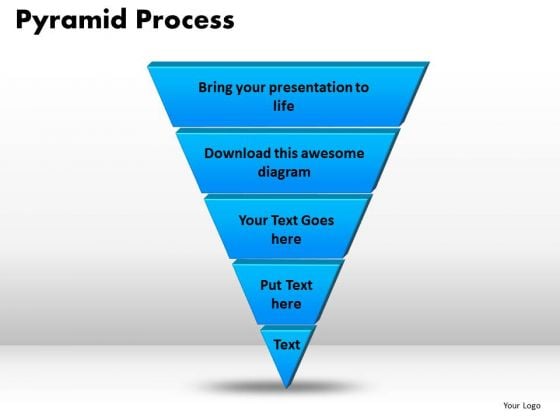PowerPoint Process Pyramid Process Business Ppt Slides