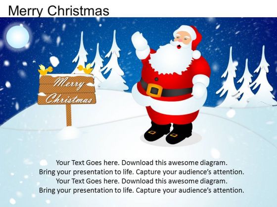 PowerPoint Santa Snow Merry Christmas Ppt Templates PowerPoint Santa Snow Merry Christmas Ppt Templates