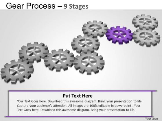 PowerPoint Slide Diagram Gears Process Ppt Template PowerPoint Slide Diagram Gears Process Ppt Template