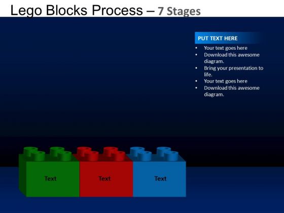PowerPoint Slide Editable Lego Blocks Ppt Template