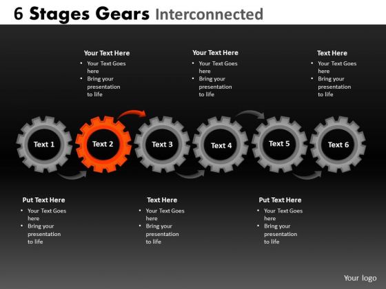PowerPoint Slide Graphicgears Internconnected Ppt Slide