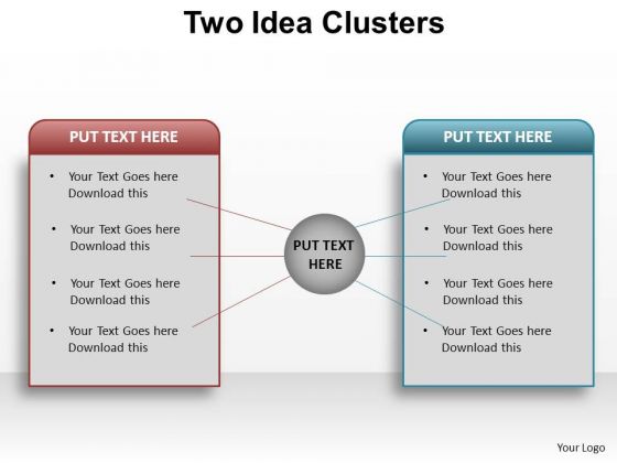 PowerPoint Slide Layout Leadership Two Idea Clusters Ppt Design PowerPoint Slide Layout Leadership Two Idea Clusters Ppt Design