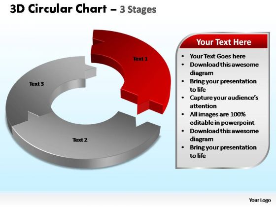 PowerPoint Slide Leadership Circular Chart Leadership