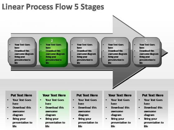 PowerPoint Slide Teamwork Linear Process Ppt Design