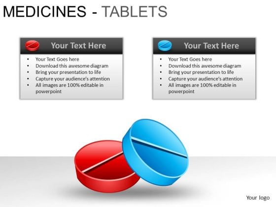 PowerPoint Slidelayout Chart Medicine Tablets Ppt Slide