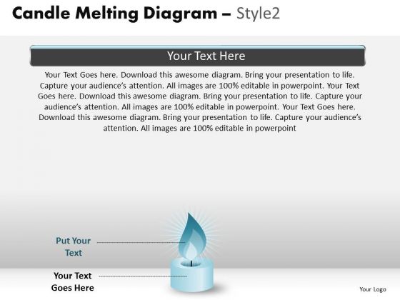 PowerPoint Slidelayout Company Candle Melting Ppt Presentation