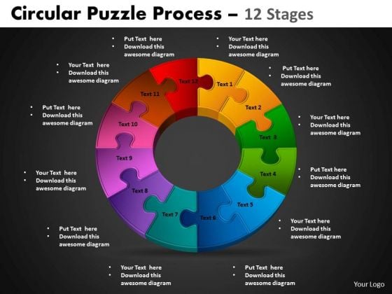 PowerPoint Slidelayout Cycle Process Circular Puzzle Ppt Template PowerPoint Slidelayout Cycle Process Circular Puzzle Ppt Template