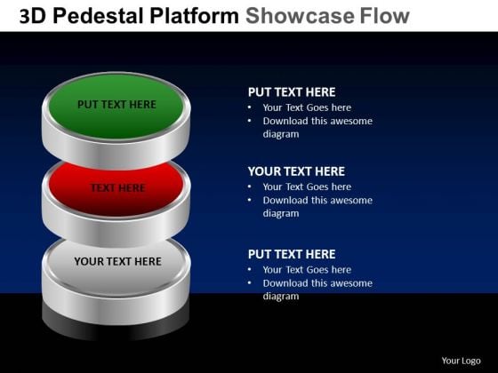 PowerPoint Slidelayout Leadership Pedestal Platform Showcase Ppt Layouts
