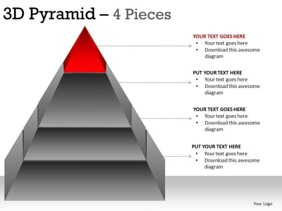 PowerPoint Slidelayout Leadership Pyramid Ppt Process