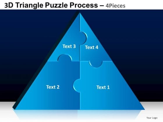 PowerPoint Slidelayout Teamwork Triangle Puzzle Ppt Design