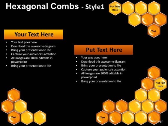 PowerPoint Slides Hexagonal Combs Editable Templates Download PowerPoint Slides Hexagonal Combs Editable Templates Download