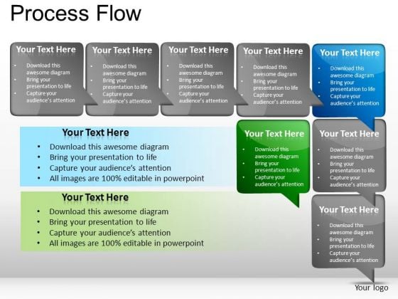 PowerPoint Slides Marketing Process Flow Ppt Themes