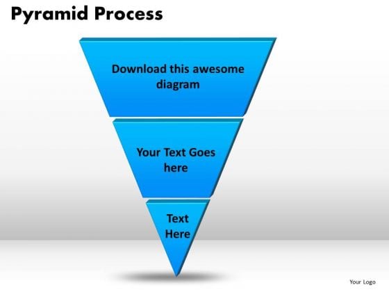 PowerPoint Slides Pyramid Process Marketing Ppt Slides