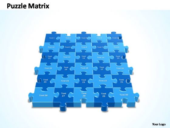 PowerPoint Slides Success 5x6 Rectangular Jigsaw Puzzle Matrix Ppt Slide PowerPoint Slides Success 5x6 Rectangular Jigsaw Puzzle Matrix Ppt Slide