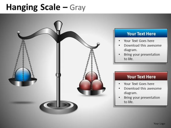 PowerPoint Slides With Clipart Image Of A Weighing Scale