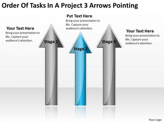 PowerPoint Template Arrows Of Tasks Project 3 Pointing PowerPoint Template Arrows Of Tasks Project 3 Pointing