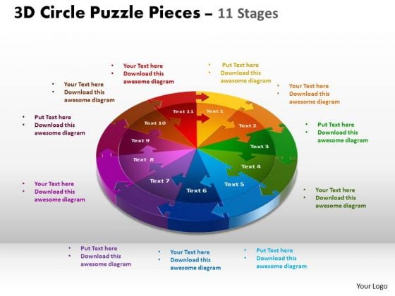 PowerPoint Template Chart Circle Puzzle Ppt Template PowerPoint Template Chart Circle Puzzle Ppt Template
