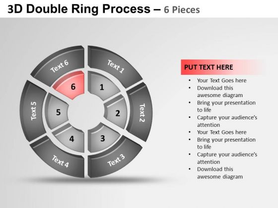 PowerPoint Template Chart Double Ring Ppt Slide
