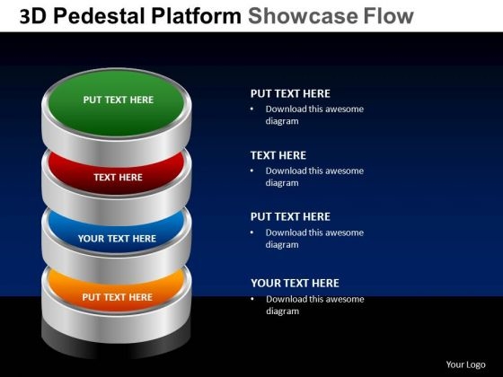 PowerPoint Template Chart Pedestal Platform Showcase Ppt Theme PowerPoint Template Chart Pedestal Platform Showcase Ppt Theme