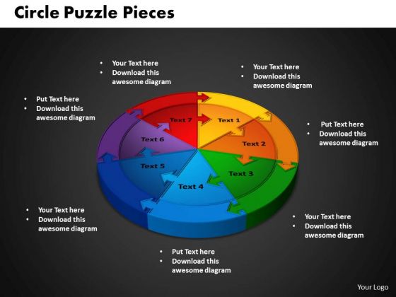 PowerPoint Template Circle Puzzle Leadership Ppt Backgrounds PowerPoint Template Circle Puzzle Leadership Ppt Backgrounds