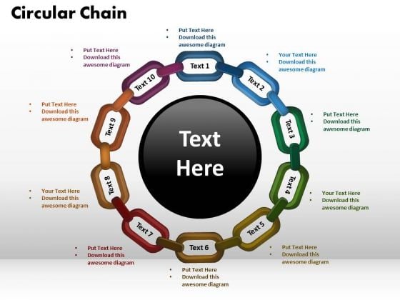 PowerPoint Template Circular Chain Leadership Ppt Designs PowerPoint Template Circular Chain Leadership Ppt Designs