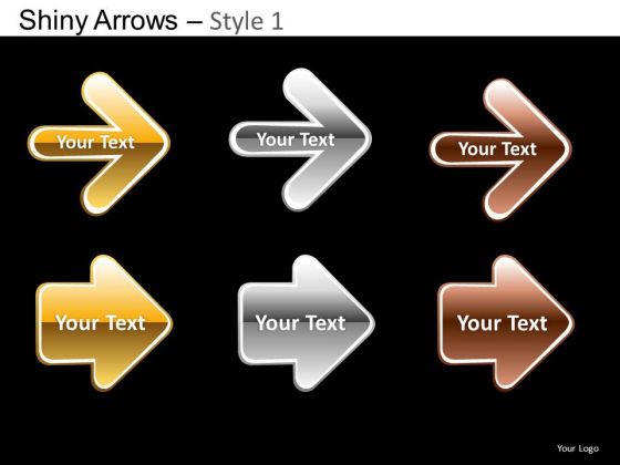 PowerPoint Template Company Designs Shiny Arrows Ppt Layout