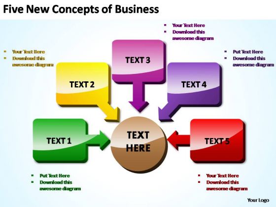 PowerPoint Template Company Five New Concepts Ppt Theme PowerPoint Template Company Five New Concepts Ppt Theme