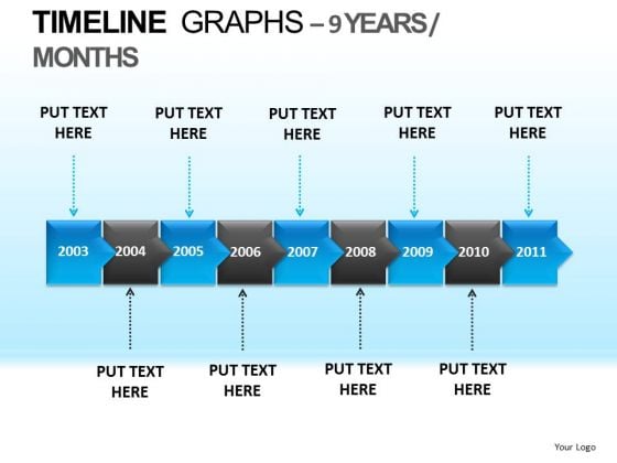 powerpoint template company growth timeline graphs ppt process