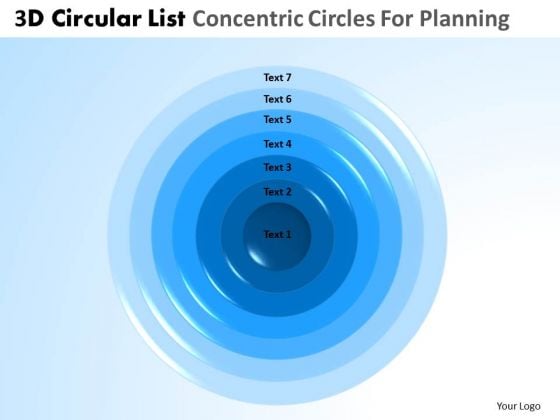 PowerPoint Template Corporate Leadership 3d Pie Chart List Core Diagrams Ppt Design Slides