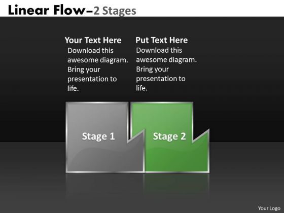 PowerPoint Template Custom Mechanism Of Linear Flow Strategy Graphic PowerPoint Template Custom Mechanism Of Linear Flow Strategy Graphic