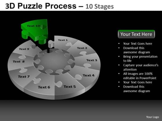 PowerPoint Template Diagram Pie Chart Puzzle Process Ppt Theme PowerPoint Template Diagram Pie Chart Puzzle Process Ppt Theme