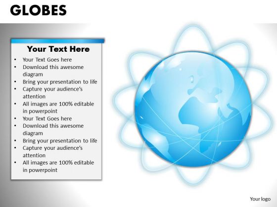 PowerPoint Template Editable Globes Ppt Template