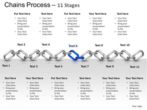 PowerPoint Template Growth Chains Ppt Process